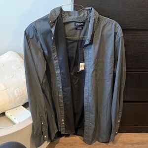 Chaps Men's Dark Gray Shirt Jacket